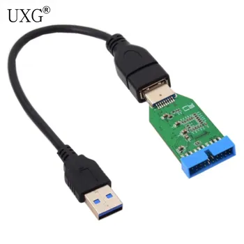 

Single Port USB 3.0 A Type Extension Cable to Motherboard 20pin Header Female Hub Adapter