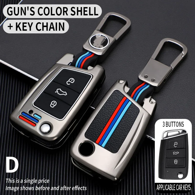 Чехол для автомобильного ключа Volkswagen VW Golf 7 gti mk7 r Touran Skoda Octavia 3 Superb Karoq Kodiaq Seat Leon mk3
