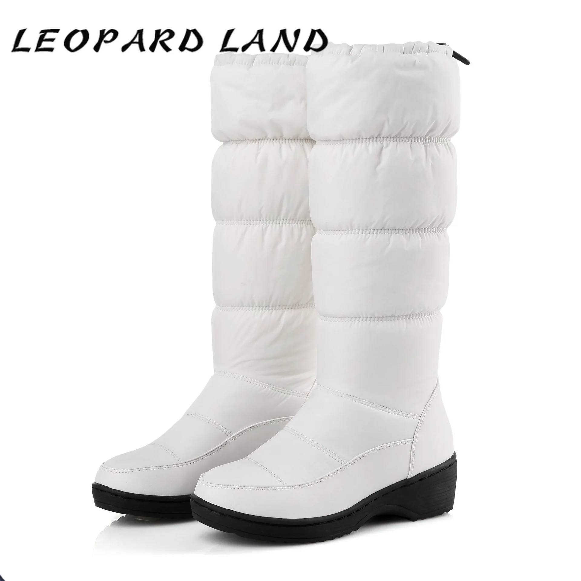 Zapatos de invierno para mujer, botas cálidas antideslizantes, botas blancas  hasta la rodilla, botas bajas de talla grande, tacones gruesos, botas de  nieve para mujer, HX 85|Botas de nieve| - AliExpress
