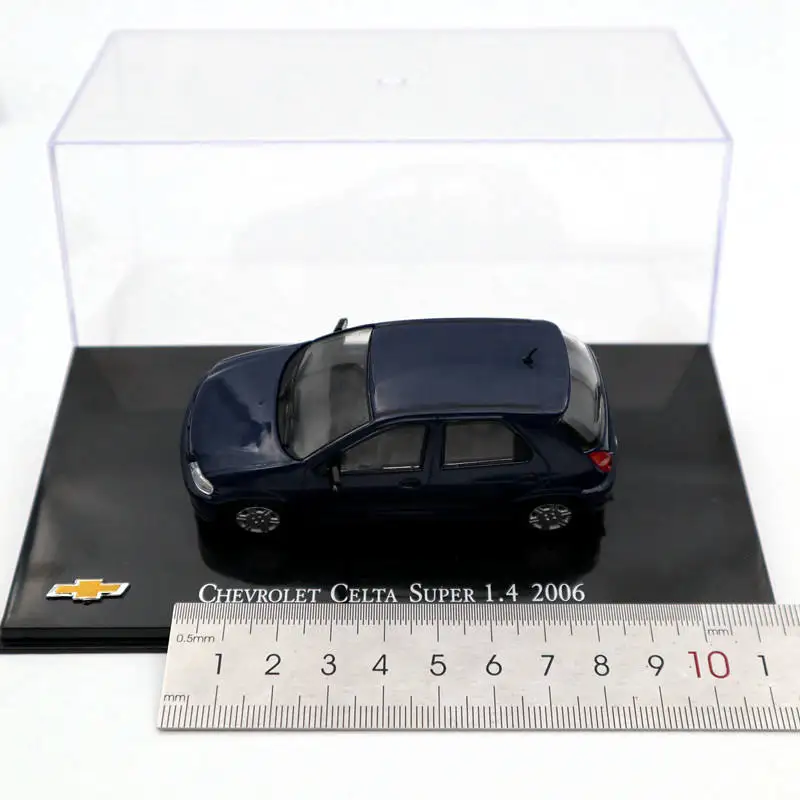 IXO 1:43 Chevrolet Celta Super 1 4 2006 темно синие литые под давлением модели коллекция игрушек