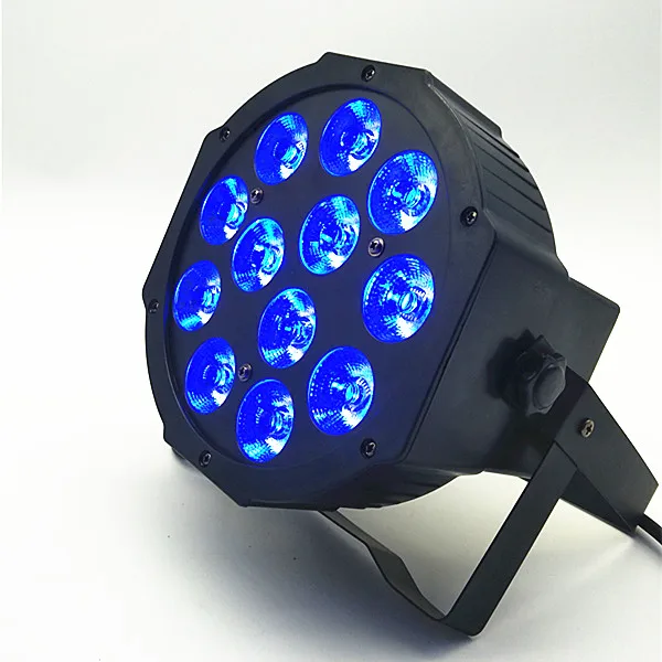 12x18 Вт RGBWA+ UV led Par Светильник 6в1 плоский led dmx512 сценический светильник диско цветные вечерние светящиеся огни рассеянный светильник s