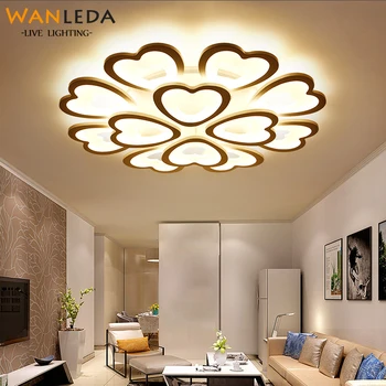 

Living room lamp simple modern LED atmosphere creative personality round master bedroom lamp warm love heart-shaped ceiling lamp