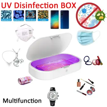 

Portable Uv Phone Sterilizer Box 10W Qi Wireless Charging Personal Sanitizer Disinfection Cabinet Cleaner