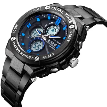 

6.11 Watch Fine Steel Strap More Function Watch Luminous Double Machine Core Waterproof Outdoor Sports Table
