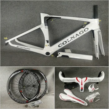 

Package for sale T1000 UD Colnago Concept carbon Frameset 50mm Wheelset Handlebar Saddle Water Bottle Holders