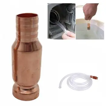 

1 Pcs Red Copper Siphon Filler Pipe Manual Pumping Oil Pipe Fittings Siphon Connector