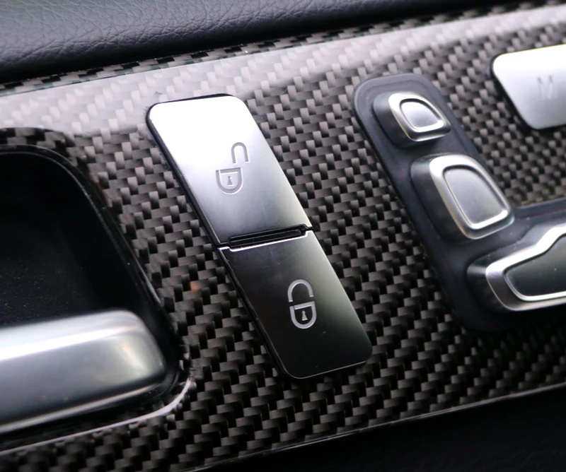 Car Seat Adjust Button Cover Sticker for Mercedes Benz A B C E Class W204 W212 GLA X156 CLA C117 GLE W166 ML GL GLS (17)