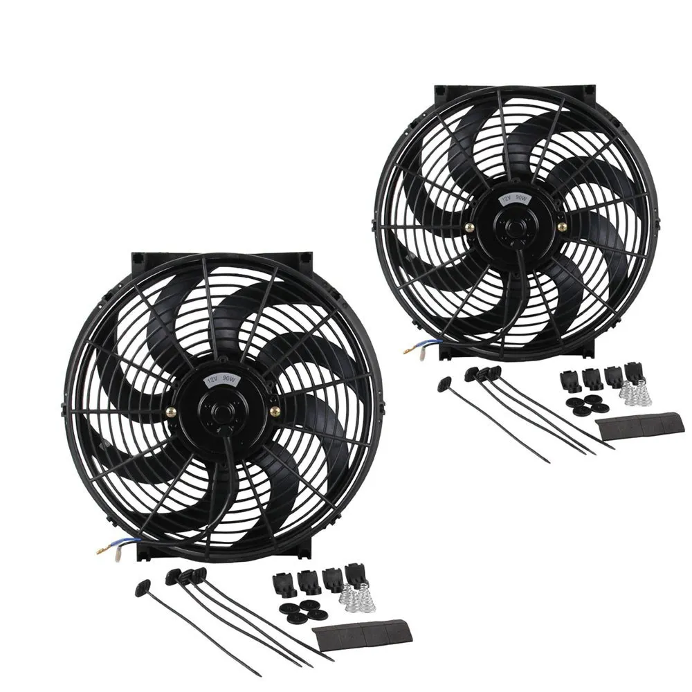 CF003 BK 14 дюймов 90W 12V Универсальный Автомобильный Тонкий Реверсивный электрический