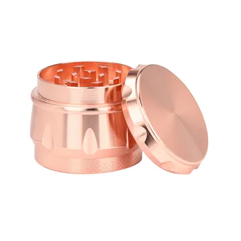 

4-layer 40mm Alloy Herbal Herb Tobacco Herb Spice Grinder Herbal Alloy Smoke Metal Crusher Smoking Pipe Accessories Gold Smoke