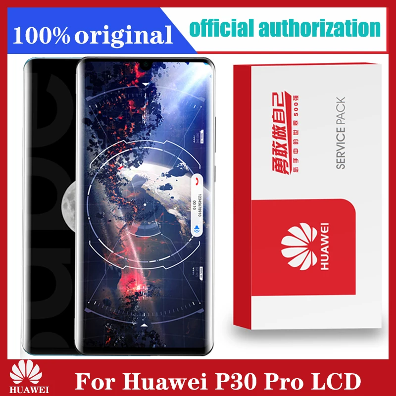 Оригинальный 6 47 &quotЖК дисплей с корпусом запасные части для Huawei P30 Pro ЖК сенсорным