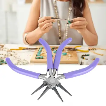 

2Pcs/Set Portable DIY Mini Round Nose Pliers Tool Jewelry Making Pliers Accessory Easy to Hold Things Tightly Jewelry Tool