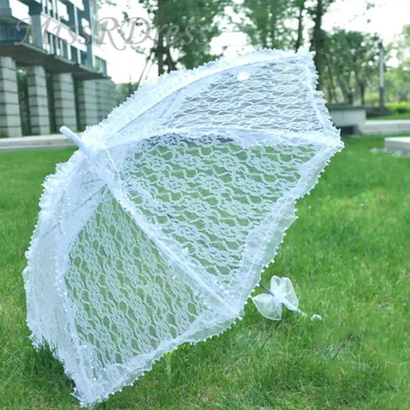 Высокое качество простые свадебные принадлежности кружева полые невесты свадебное фото-зонт украшения фотографии реквизит
