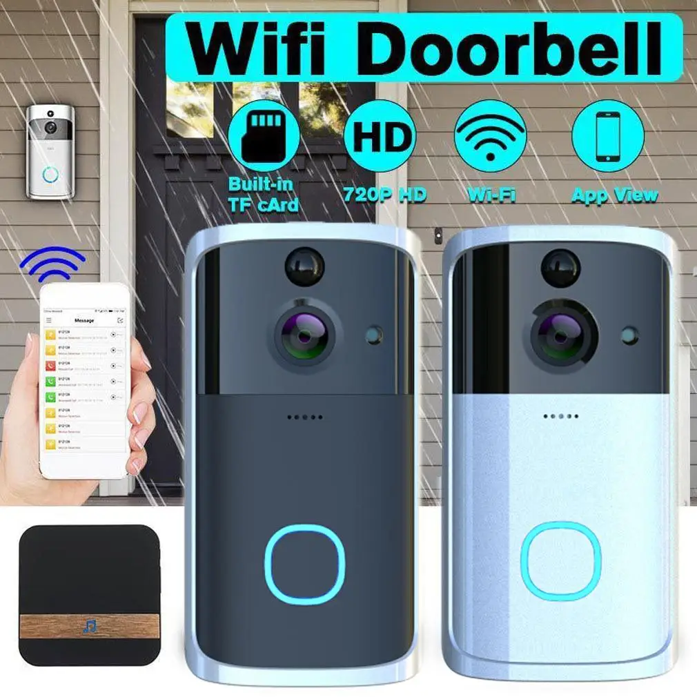 

SOLEDI Night Vision Multifunctional Visual Doorbell Security System APP Visitor Motion Detection HD WiFi Door Bell Intercom