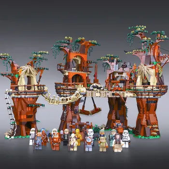 

Building Blocks EWOK Village THE star For wars 05047 set 1990pcs toys Treetop home kids Bricks toy 10236