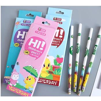 

Cartoon style wood writing Pencil school office HB pencil children's gift Students write pencils