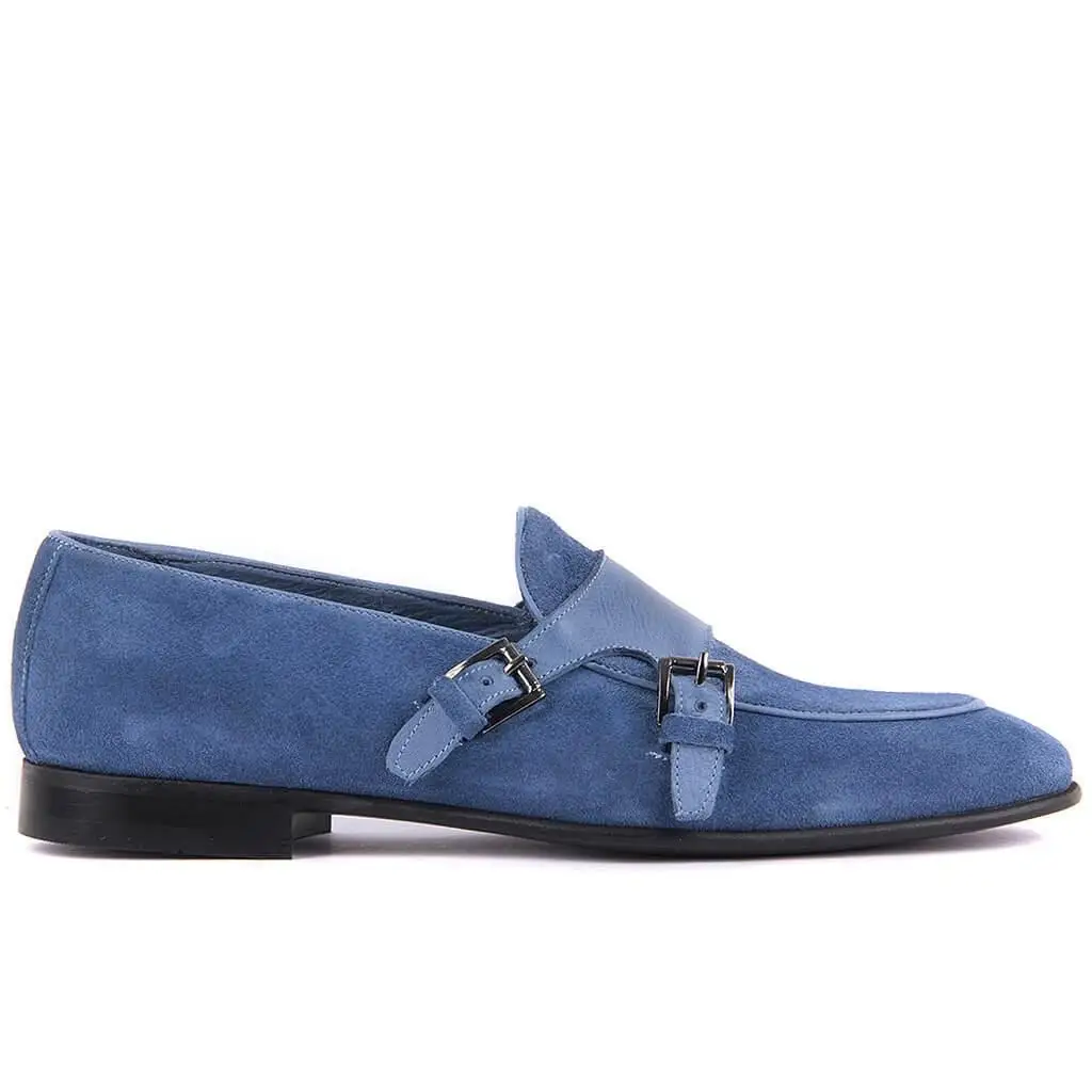 

Sail Lakers-Denim Blue Suede Leather Men 'S Daily Shoes