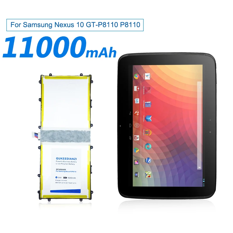 Аккумулятор для планшета GUKEEDIANZI SP3496A8H для samsung Google Nexus 10 GT-P8110 P8110 11000 мАч высококачественные Сменные Аккумуляторы