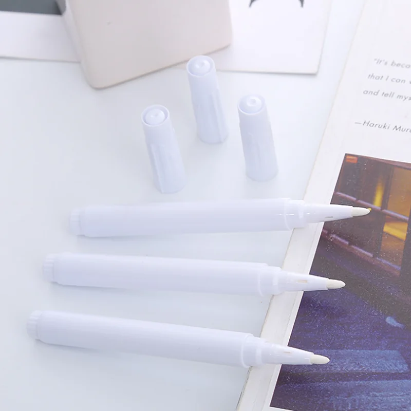 8pc White Liquid Chalk Office Stationery Blackboard Pen Erasable Creative Mirror Glass LED Fluorescent Board Light Board Pen