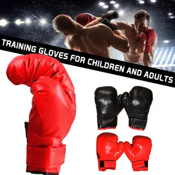 

HIGH Quality Adults Kids Boxing Gloves Leather MMA Muay Thai Boxe De Luva Mitts Men and Women Sanda Training Equipments 8