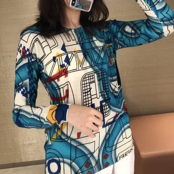 

New merino wool sweater female thin section long sleeve knit to render a turtleneck sweater