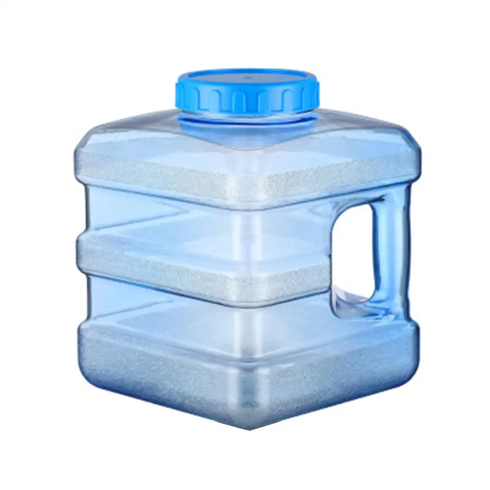 Recipiente de Armazenamento de Água Balde com Tampa Quadrado Plástico Transparente Balde Carro Auto-condução Portátil Engrossar 5l 7.5l pc 11 Balde p/ carro
