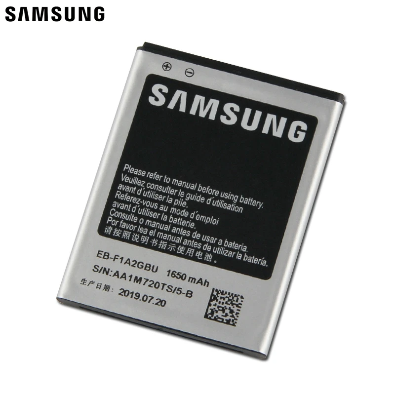 Samsung сменный аккумулятор EB-F1A2GBU для samsung I777 I9050 I9100 I9103 B9062 I9108 аутентичный аккумулятор для телефона 1650 мАч