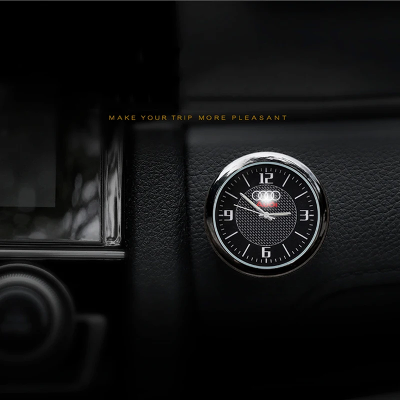 For Audi A4L A6L A3 A5 Q3 Q5 Q7 RS Series Auto Modified Car Interior Electronic Quartz Watch Car Clock Decoration With LOGO For Audi A4L A6L A3 A5 Q3 Q5 Q7 RS Series Auto Modified Car Interior Electronic Quartz Watch Car Clock Decoration With LOGO