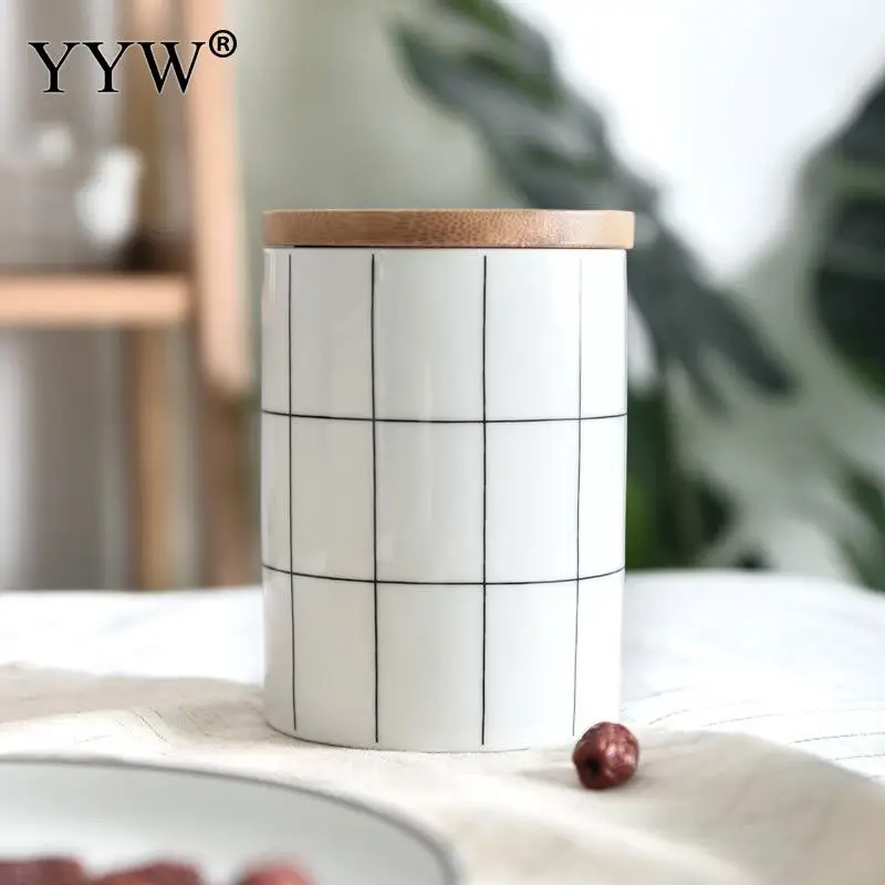 Nordic Jars For Storage In The Kitchen Storage Box Sealing Food Container Spice Storage Boxes Jars For Spices Slimes Ceramic Can