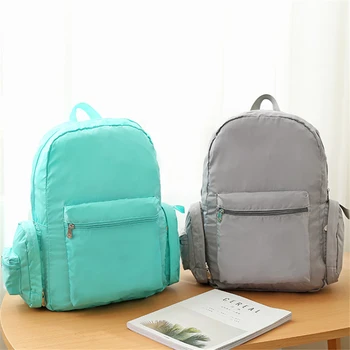 

2020 Fashion Trend Women Men Outdoor Backpacks Ultra Lightweight Foldable Daypack Travel Camping Satchel Unique Zipper Tote