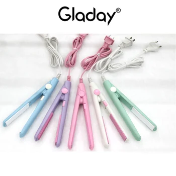 

Mini Hair straightener Iron Portable Mini Hair Flat Iron Fast Heat Hair Iron Styling Tools