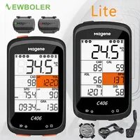 C406 Bicycle Computer Magene H64 Wireless GPS Speedometer Odometer Magene Cadence Sensor S3+ Waterproof Cycling Bike Stopwatch