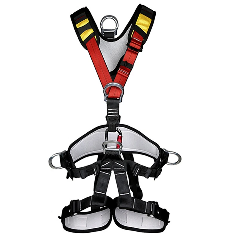 

TOP!-Outdoor Climbing Rock Rappelling Mountaineering Accessories Body Wearing Seat Belt Sitting Waist Bust Protection