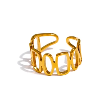 Geometric Gold Ring