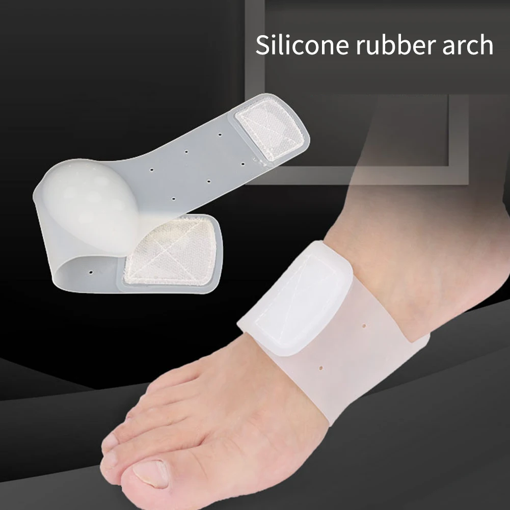 

1 Pair Reusable Bandage Silicone Unisex Protection Shoes Pads Corrective Arch Support Shock Absorption Relieve Stress Insoles