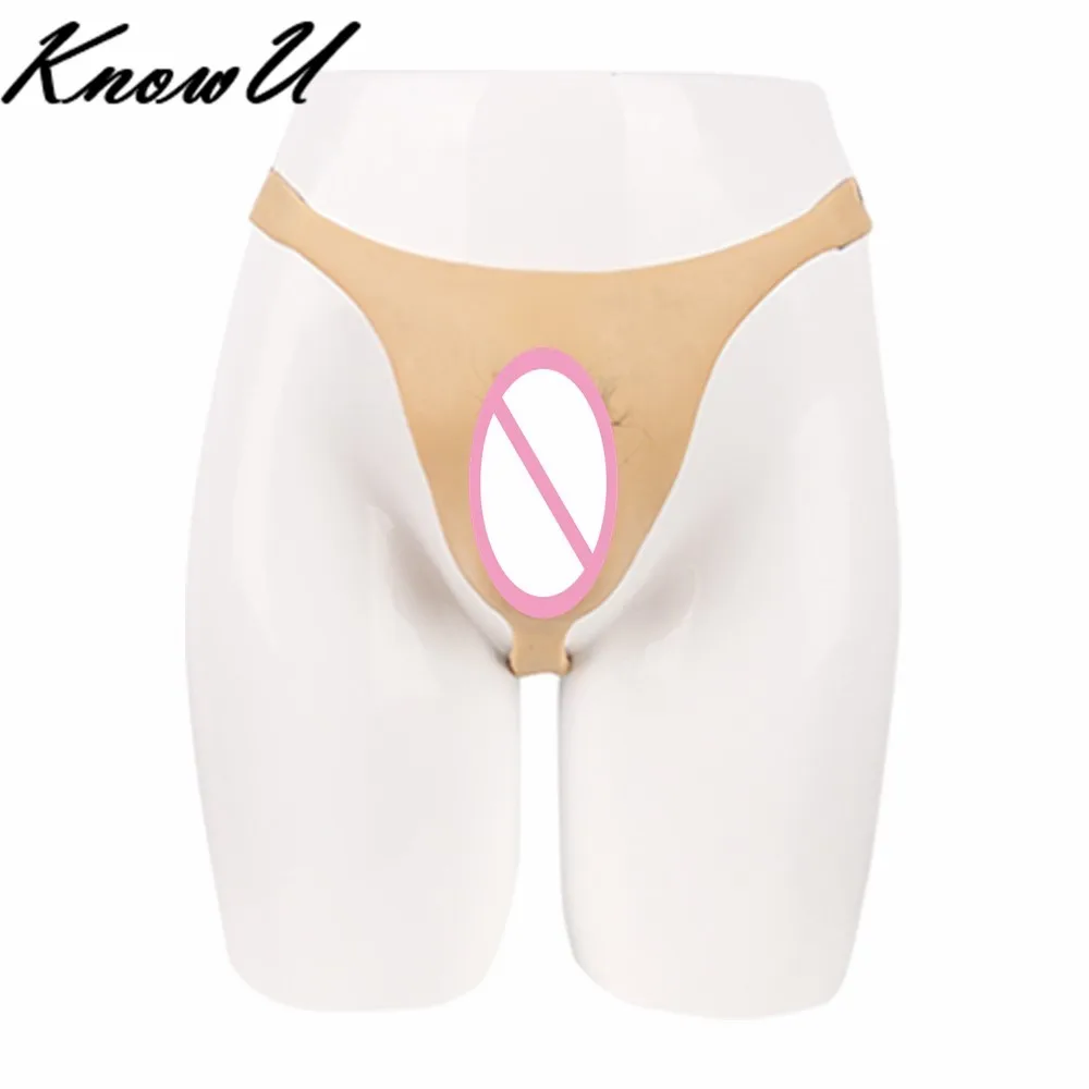Силиконовые трусики стринги KnowU брифы для транссексуалов и sous vêtements en Silicone нижнее