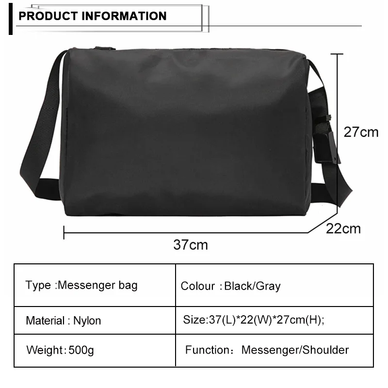 Men Women Single Shoulder Bag Multifunction Waterproof Travel Sport Gym Crossbody Bag Phone Coin Card Purse Unisex Messenger Bag