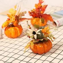 

40%HOTArtificial Pumpkin Realistic Looking Anti-fade Cloth Fake Pumpkin Thanksgiving Table Decorations for Home