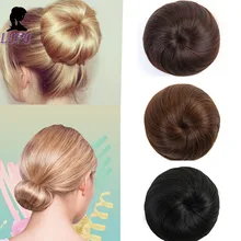 LUPU синтетические шиньон поддельные волосы булочка клип в эластичная резинка для волос Updo наращивание волос жаростойкий шиньон головной убор