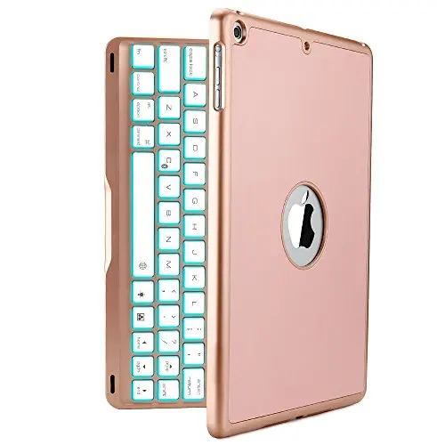 IPad Клавиатура чехол светодиодный с подсветкой iPad клавиатура с защитным чехлом чехол для iPad 6-го поколения/iPad 5-го поколения/iPad Air