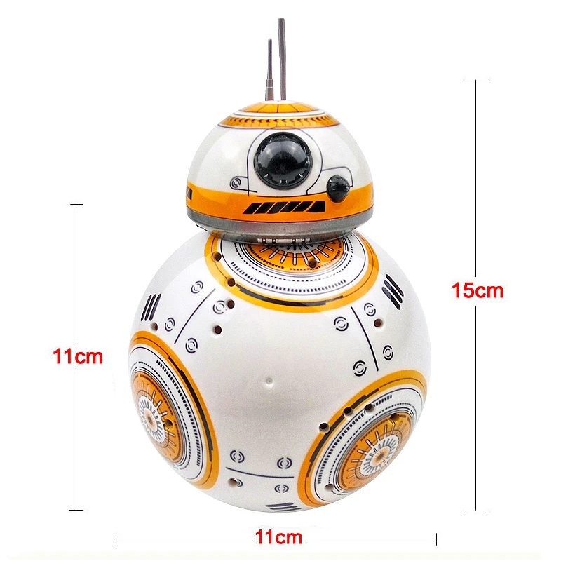 Intelligent Star Wars Upgrade RC BB8 Robot With Music Sound Action Figure Gift Toys Ball BB-8 2.4G Remote Control Robot For Kids