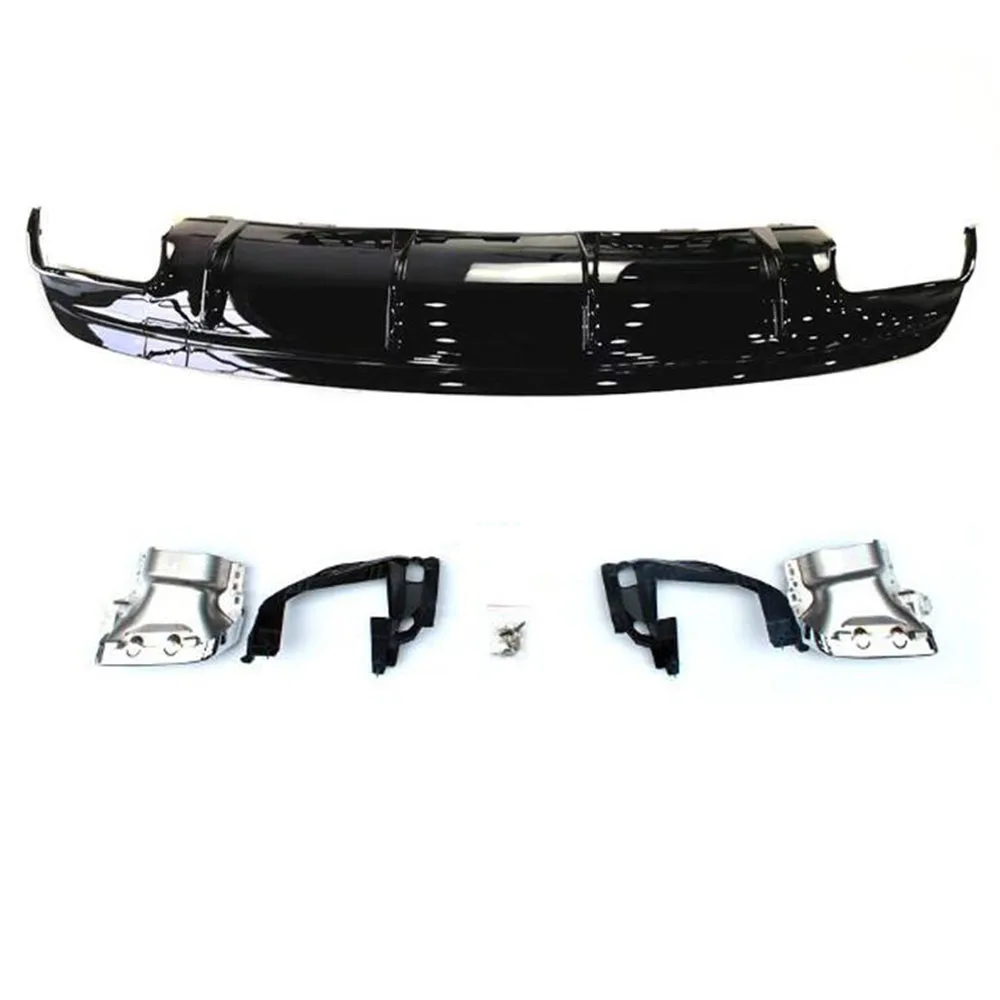 Для Mercedes-Benz CLA W117 C117 cl200 CL250 Sport cl45 AMG 2013- задний бампер диффузор для губ из углеродного волокна/глянцевый черный - Цвет: Gloss black