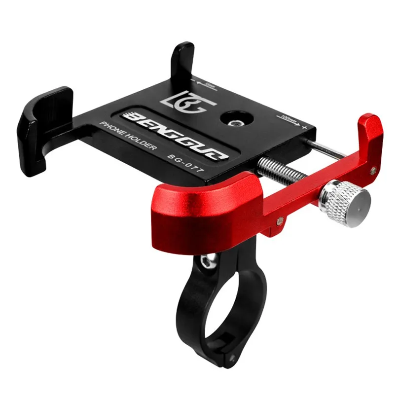 Bicycle Phone Mount Aluminum Bike Phone Holder Shockproof Fixing Bracket 8.5×8×5.5cm Bike Phone Holder 40DEC050207