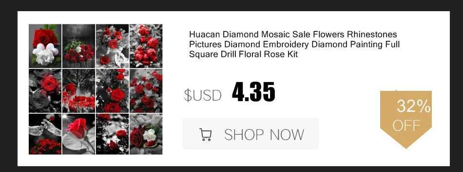 Huacan 5D алмазная вышивка цветок картина Стразы алмазная живопись Цветочная полная квадратная Мозаика из страз декор стен