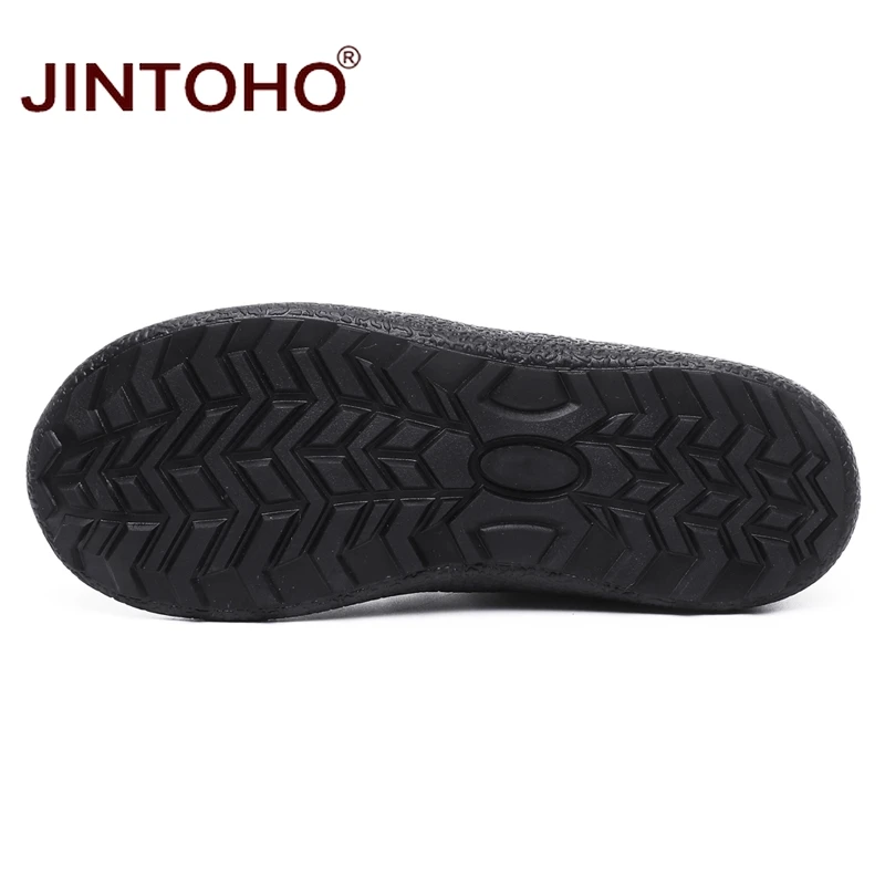 JINTOHO/теплая зимняя обувь; модные мужские кожаные ботинки; зимние мужские Ботильоны; недорогие мужские зимние ботинки; зимняя обувь для работы