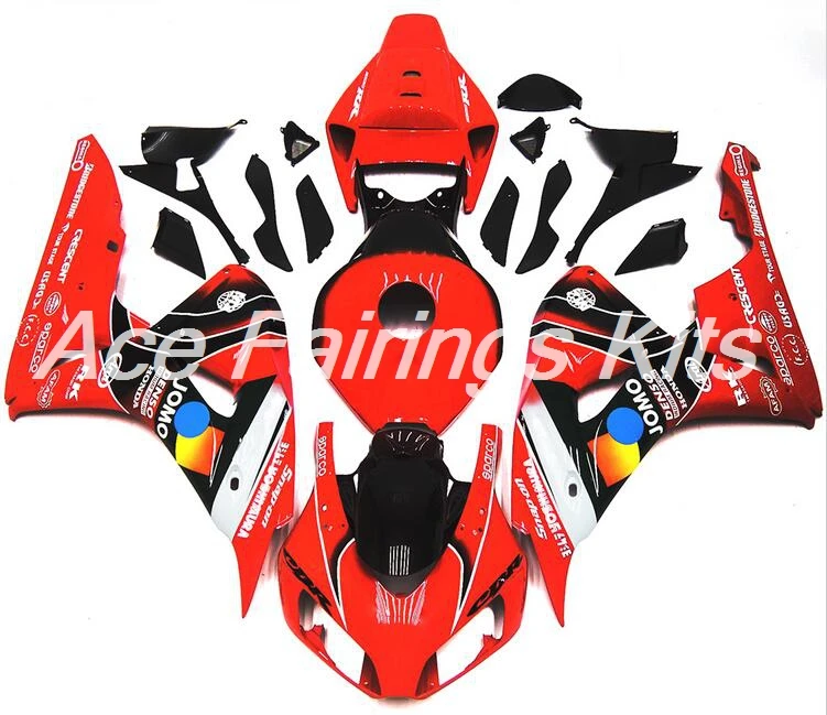 Топ литья под давлением ABS полный обтекатель комплект Подходит для Honda CBR1000RR 06 07 2006 2007 1000RR Обтекатели набор красный JOMO