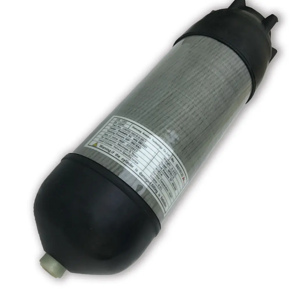 AC10991 Acecare 9L CE акваланг бак 4500psi углеродное волокно газовый баллон для дайвинга воздушный шар сжатый Воздушный бак винтовка Pcp Кондор клапан - Цвет: AC10991