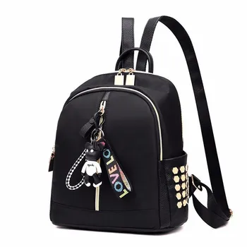 

Oxford Fabric Recreational Shoulder Pack Female Type 2019 New Tide Rivet Outdoor Waterproof Large Capacity Backpack