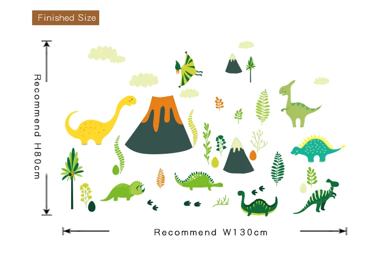 Jurassic Dinosaur World Wall Stickers