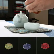 

Luxury Teacup Cloud Placemat Tableware Heat-insulated Mat Coaster Chinese Retro style Home Decor Desktop Kitchen Accessories