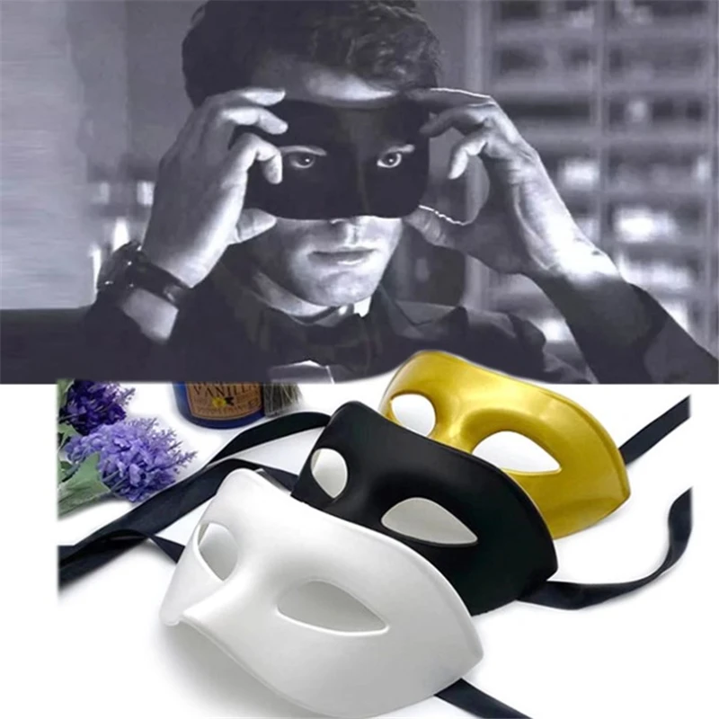 Women Man Sexy Gentleman Masquerade Mask Prom Mask Halloween Party Cosplay Costume Wedding Decoration Props Black White